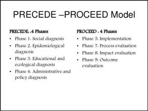 precede proceed model